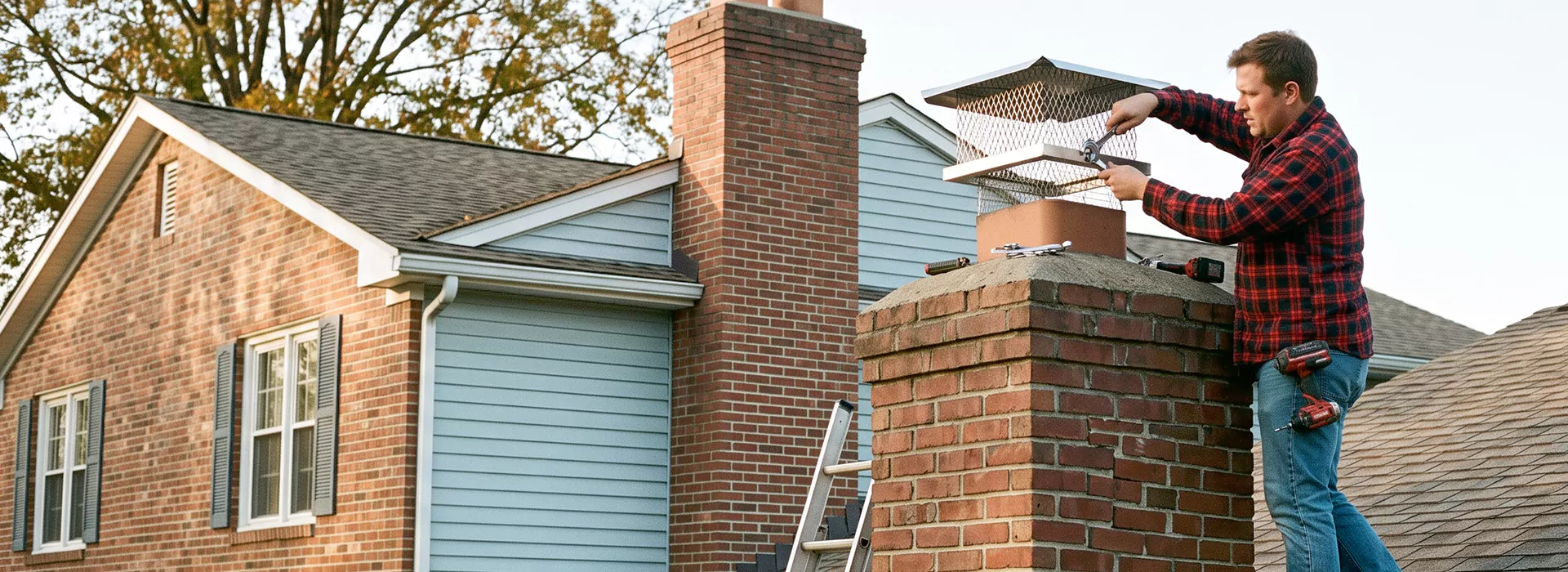 Chimney Spark Arrestor Installation in Woodbridge