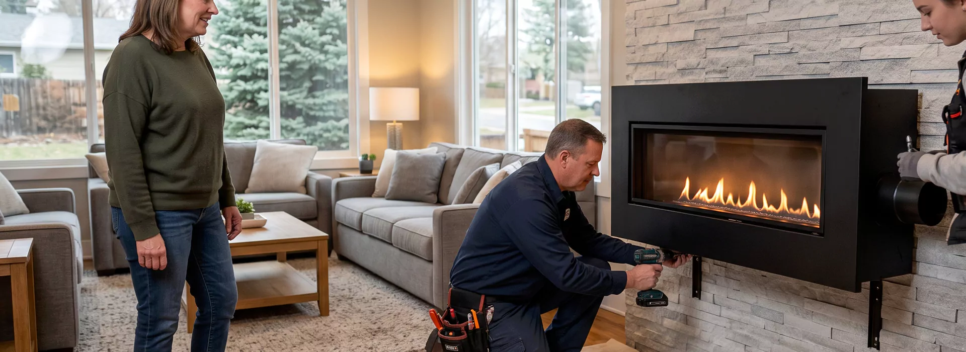 Floating Fireplace Installation Woodbridge, NJ