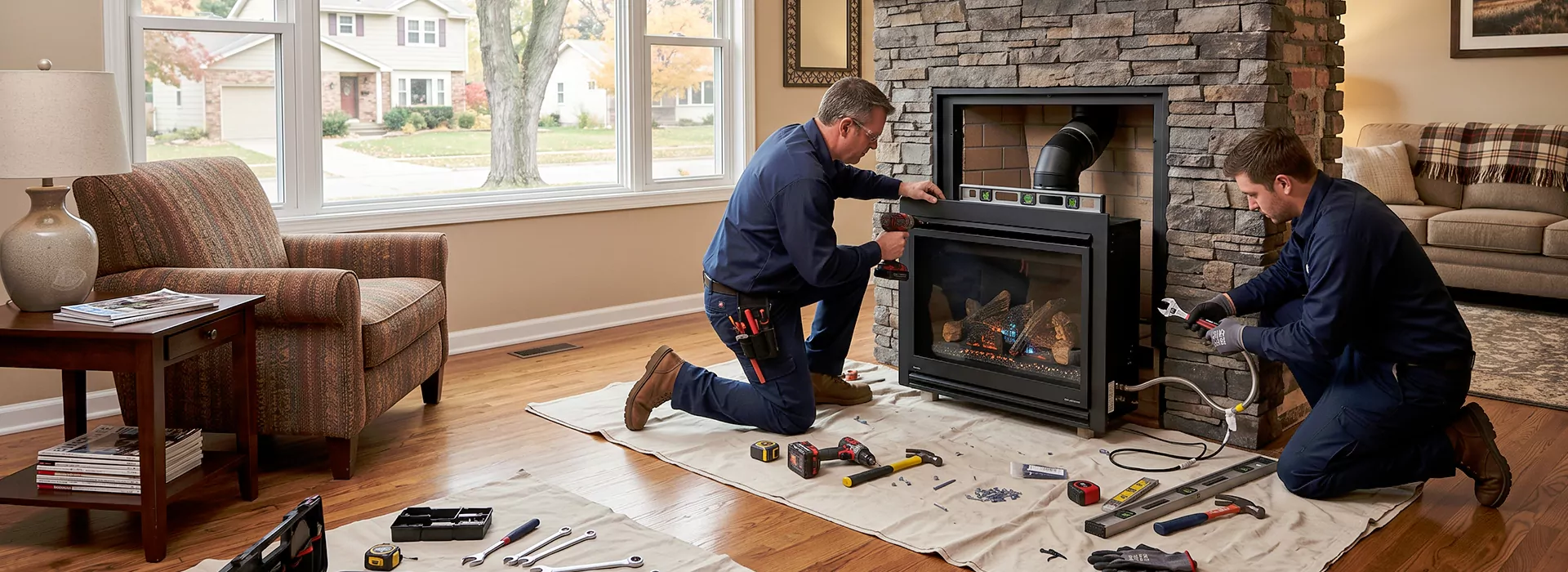 New Fireplace Installation in Woodbridge