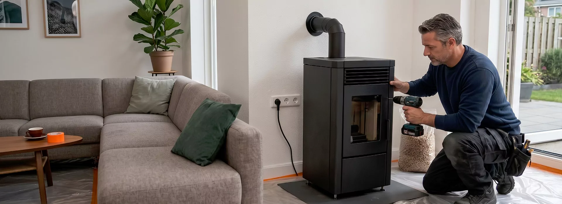 Pellet Stove Chimney Installation in Woodbridge, NJ