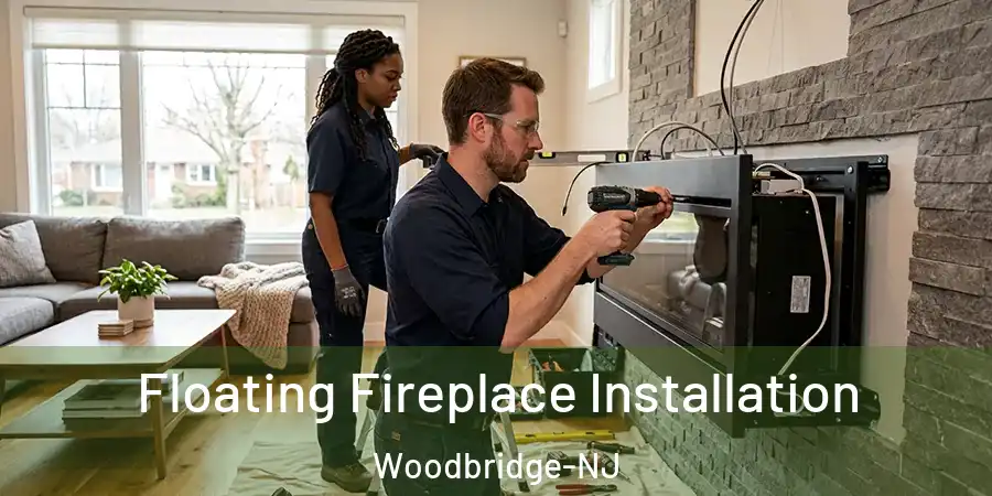  Floating Fireplace Installation Woodbridge-NJ