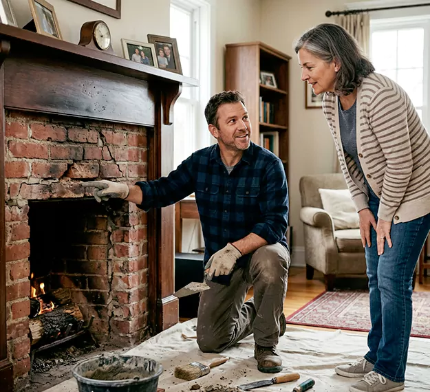 Why Woodbridge Homeowners Choose Our Brick Fireplace Repair Team?