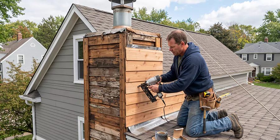 Wood Chimney Chase Repair Woodbridge