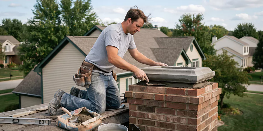 Stone Chimney Crown Installation Woodbridge