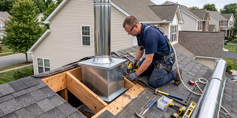 Chimney Support Box Installation Woodbridge