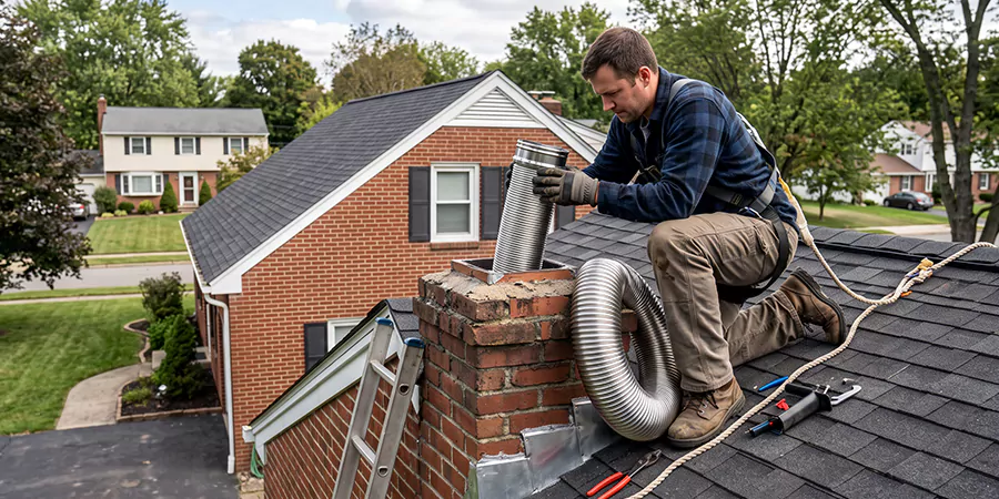 Chimney Sleeve Installation Woodbridge
