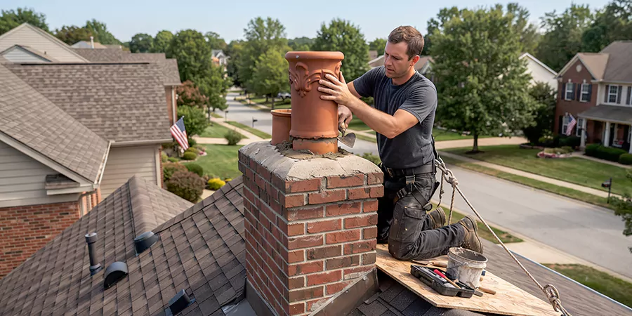 Decorative and Custom Chimney Pot Installation Woodbridge