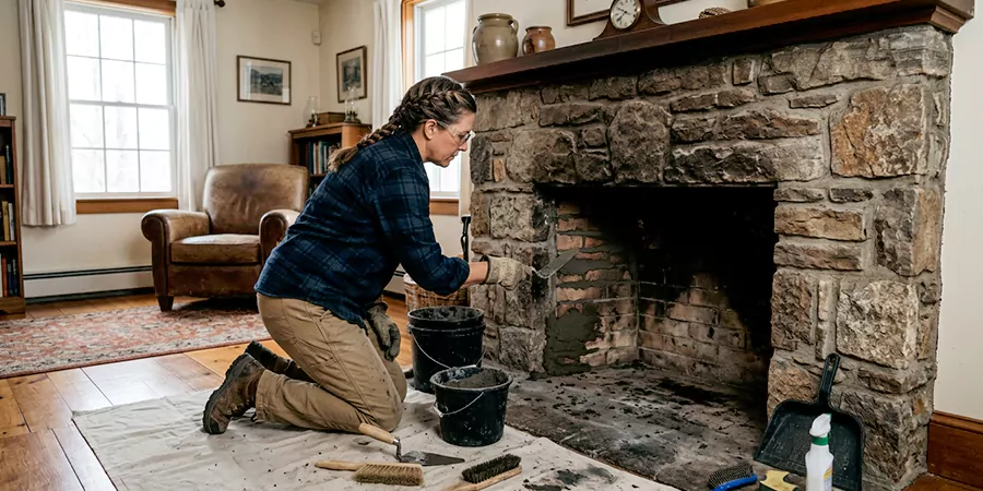 Refurbish Wood Burning Fireplace Woodbridge