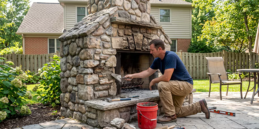 Outdoor Fireplace Repair Woodbridge