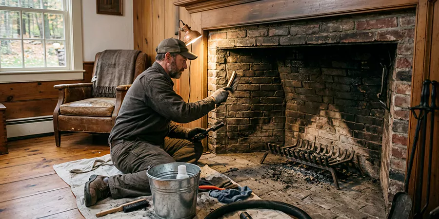 Inglenook and Coal Burning Fireplace Restoration Woodbridge