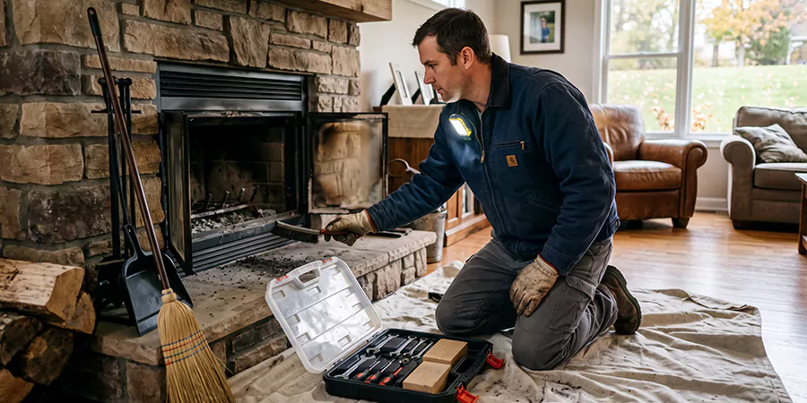Wood Fireplace Repair in Woodbridge